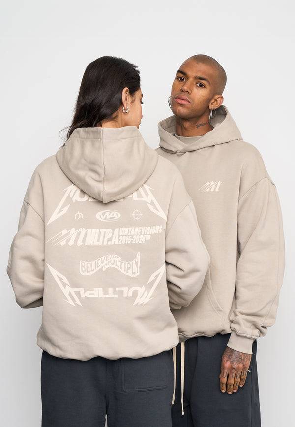 Multiply Spparel Oversize Hoodie NIGHT VISION Vintage Khaki
