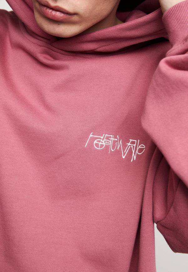 Multiply Spparel Oversize Hoodie OVERHEATING Rose Wine