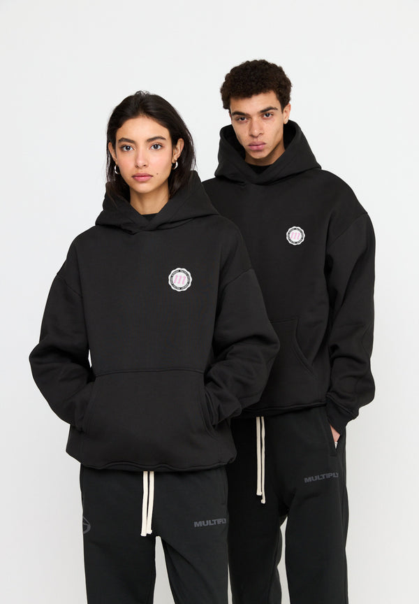 Multiply Spparel Oversize Hoodie SEPARATION Black Soda Washed