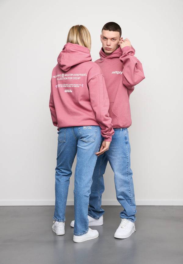 Multiply Spparel Oversize Hoodie SUMMER HEAT Rose Wine