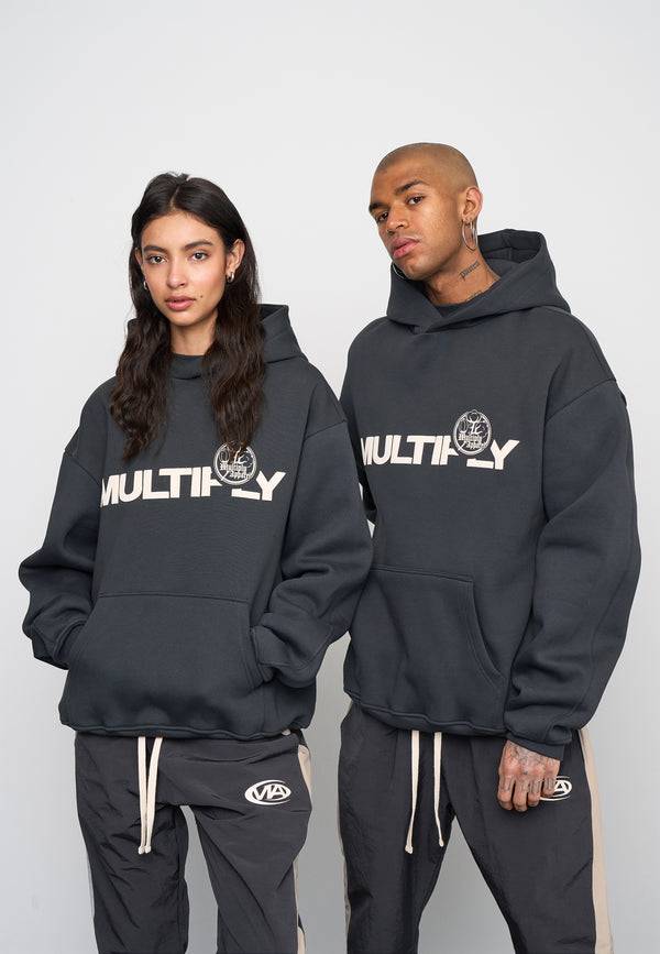 Multiply Spparel Oversize Hoodie VINTAGE Black Soda Washed