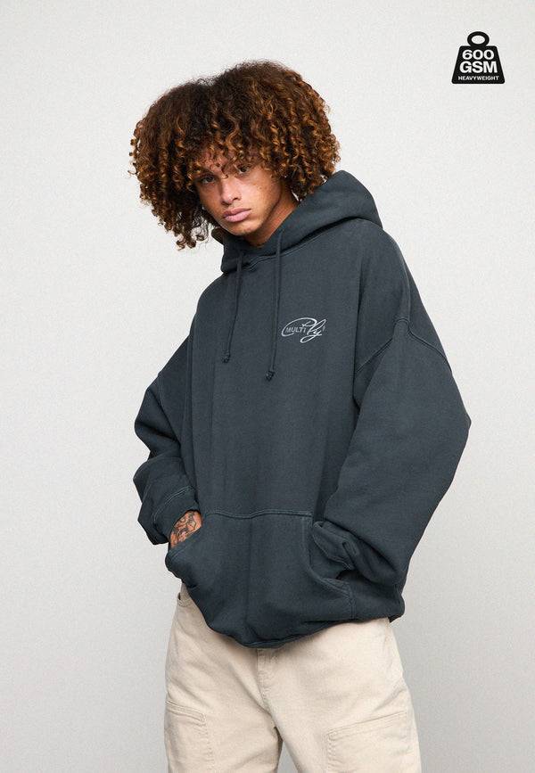 Multiply Spparel Oversize Hoodie WEIGHTY Black Soda