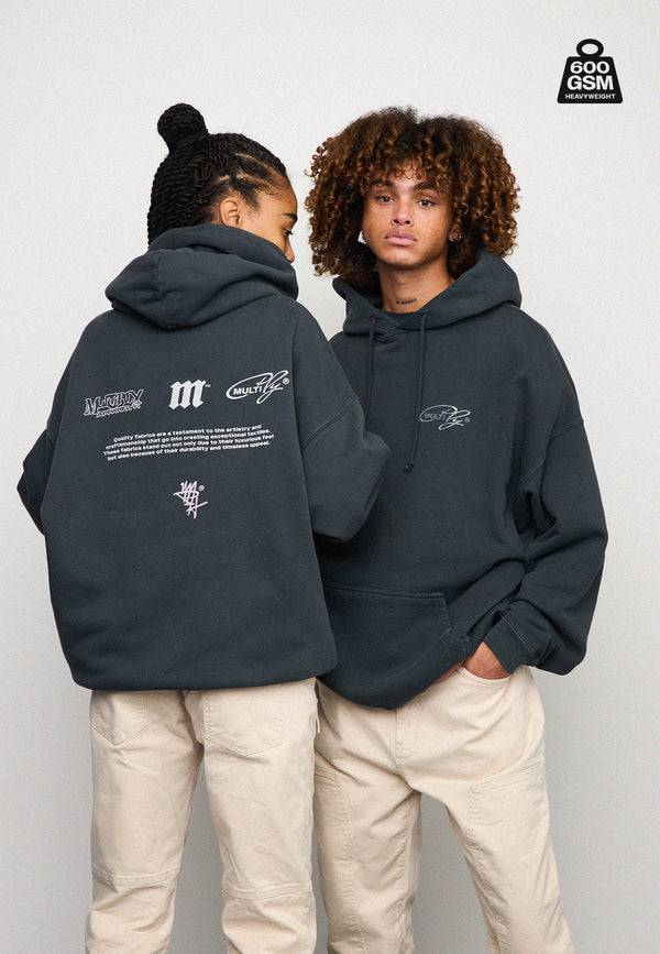 Multiply Spparel Oversize Hoodie WEIGHTY Black Soda