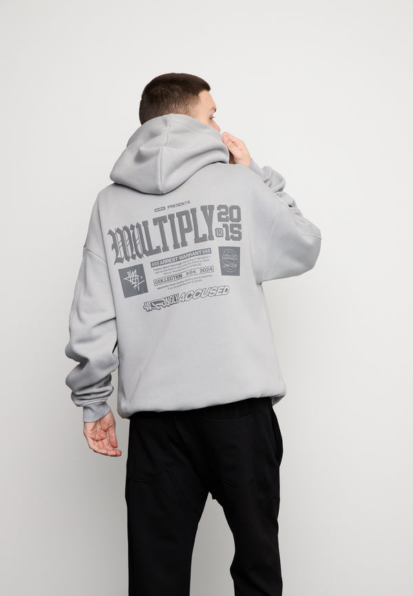 Multiply Spparel Oversize Hoodie WRONGLY Ultimate Grey