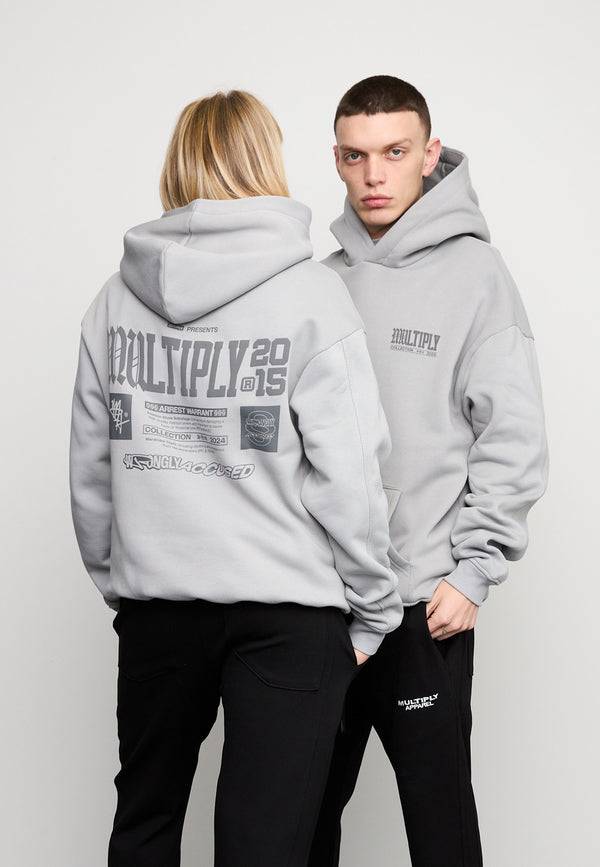 Multiply Spparel Oversize Hoodie WRONGLY Ultimate Grey