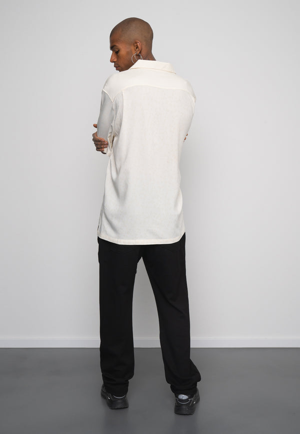 Multiply Spparel Oversize Shirt INMATES White Asparagus