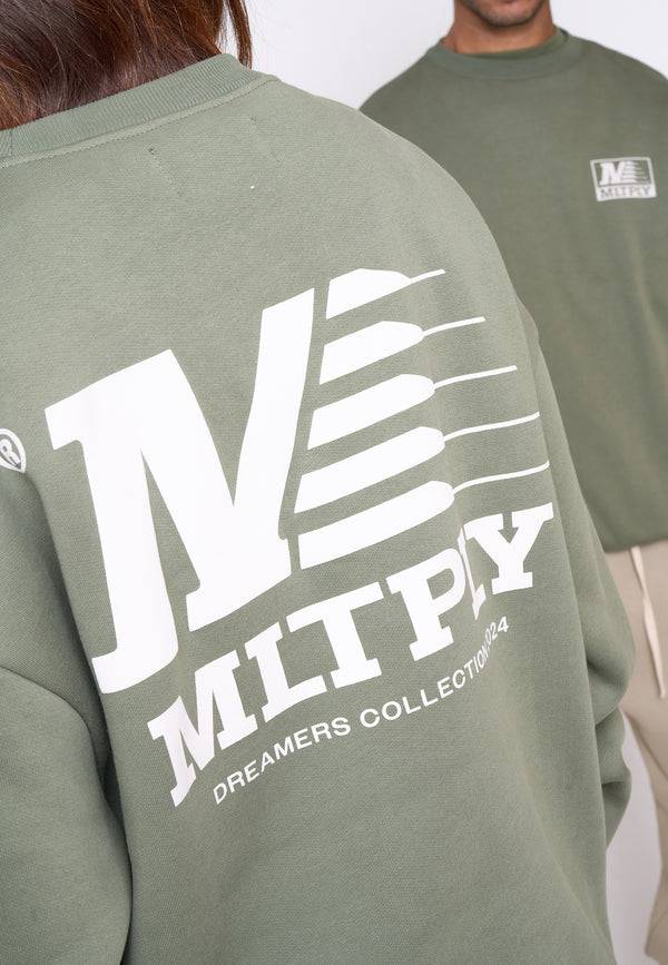 Multiply Spparel Oversize Sweatshirt PATROL Four Leaf Clover