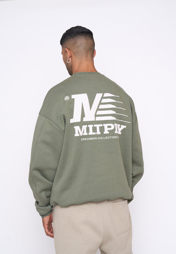 Multiply Spparel Oversize Sweatshirt PATROL Four Leaf Clover