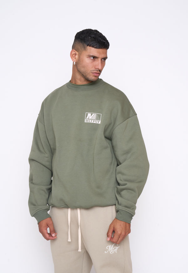 Multiply Spparel Oversize Sweatshirt PATROL Four Leaf Clover