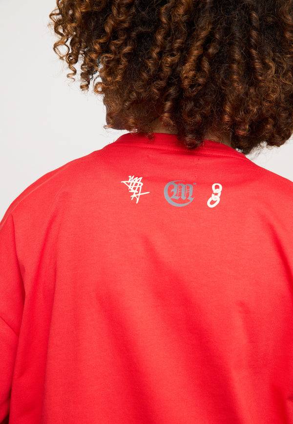 Multiply Spparel Oversize T-Shirt BAIL Flame Scarlet