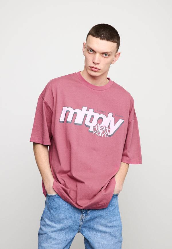 Multiply Spparel Oversize T-Shirt CLIMATE Rose Wine