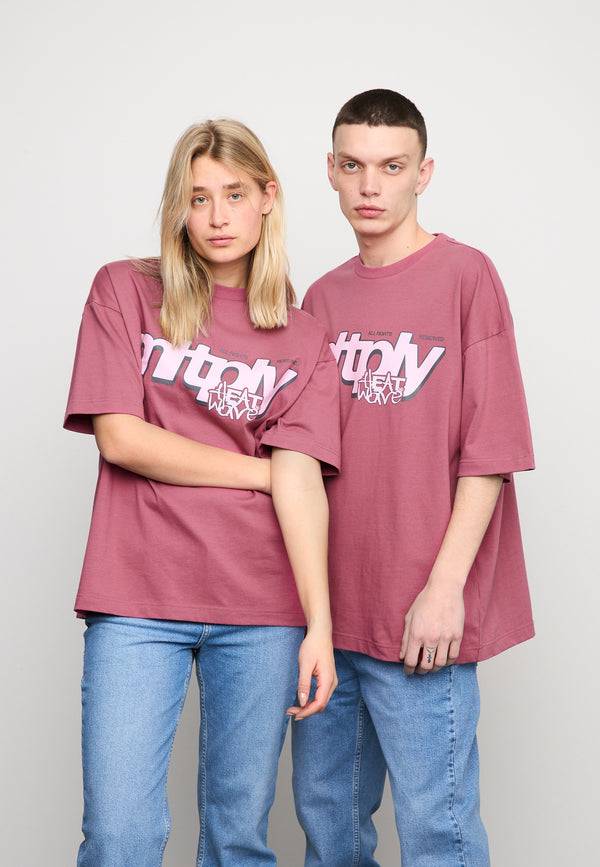 Multiply Spparel Oversize T-Shirt CLIMATE Rose Wine