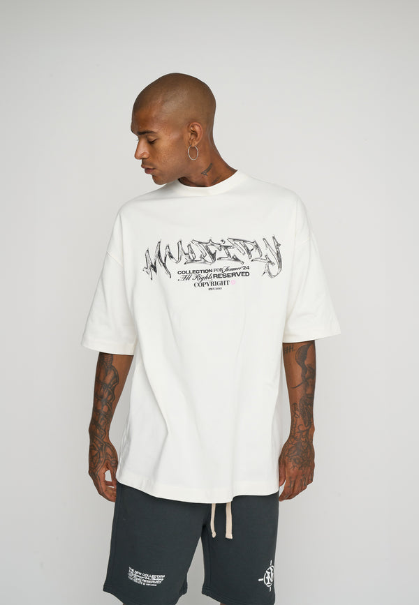 Multiply Spparel Oversize T-Shirt COMPANY Snow White