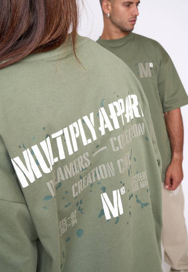 Multiply Spparel Oversize T-Shirt DRILL Four Leaf Clover