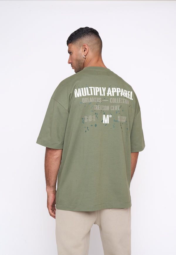 Multiply Spparel Oversize T-Shirt DRILL Four Leaf Clover