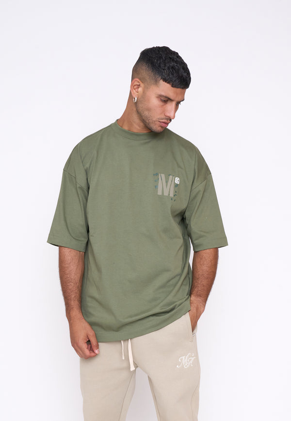 Multiply Spparel Oversize T-Shirt DRILL Four Leaf Clover