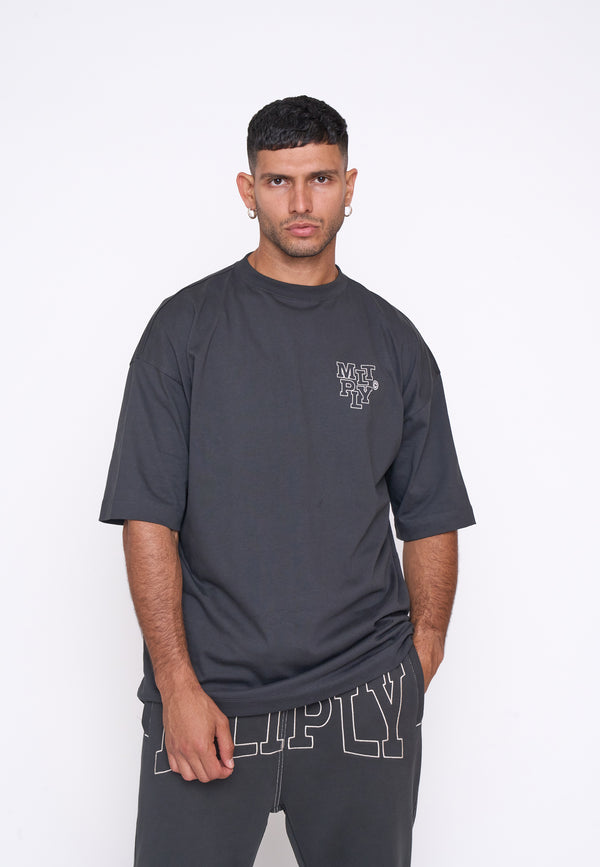 Multiply Spparel Oversize T-Shirt ELISION Black Soda