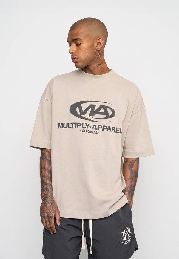 Multiply Spparel Oversize T-Shirt GRIND Vintage Khaki