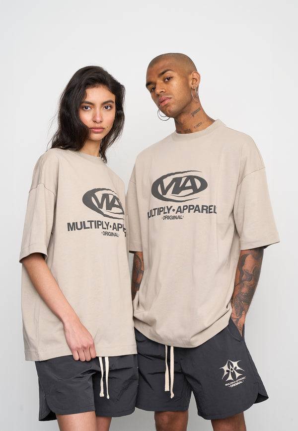 Multiply Spparel Oversize T-Shirt GRIND Vintage Khaki