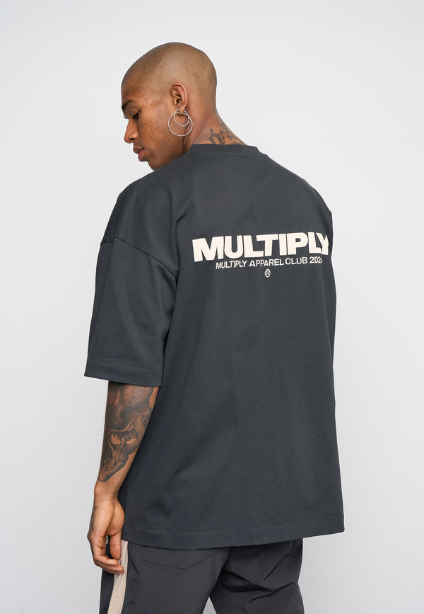 Multiply Spparel Oversize T-Shirt MULTIPLY Black Soda Washed
