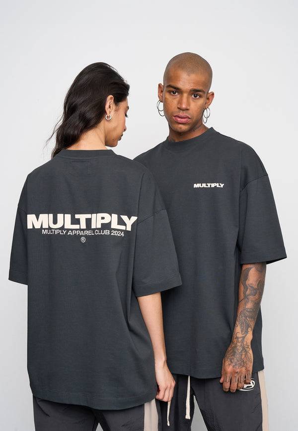 Multiply Spparel Oversize T-Shirt MULTIPLY Black Soda Washed