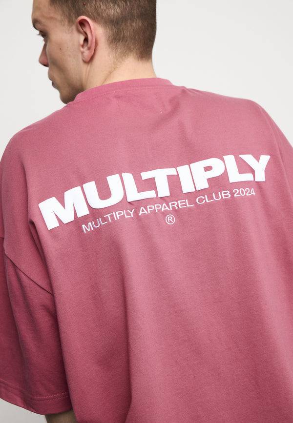 Multiply Spparel Oversize T-Shirt MULTIPLY Rose Wine