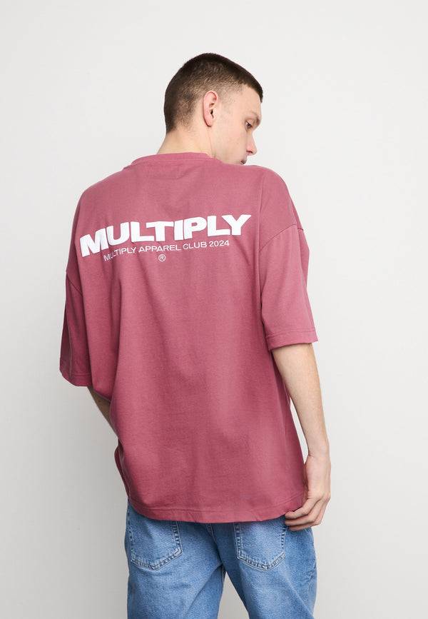 Multiply Spparel Oversize T-Shirt MULTIPLY Rose Wine