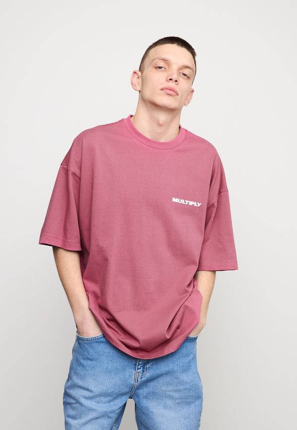 Multiply Spparel Oversize T-Shirt MULTIPLY Rose Wine