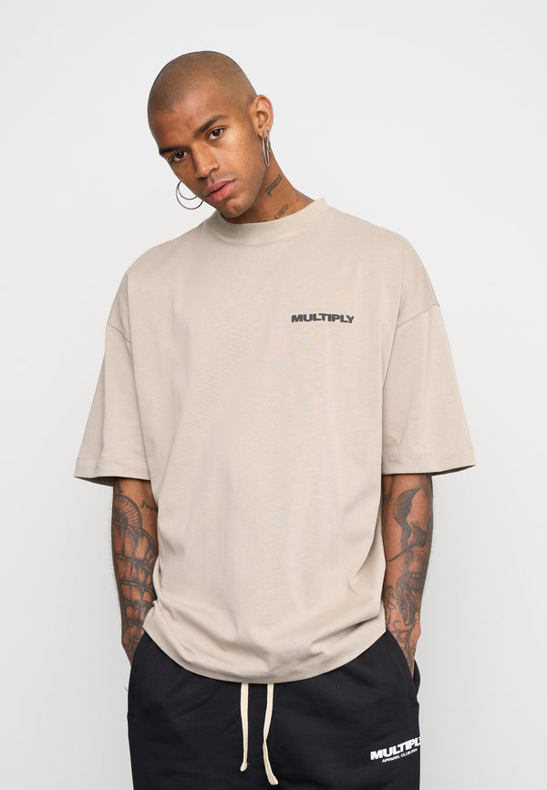 Multiply Spparel Oversize T-Shirt MULTIPLY Vintage Khaki