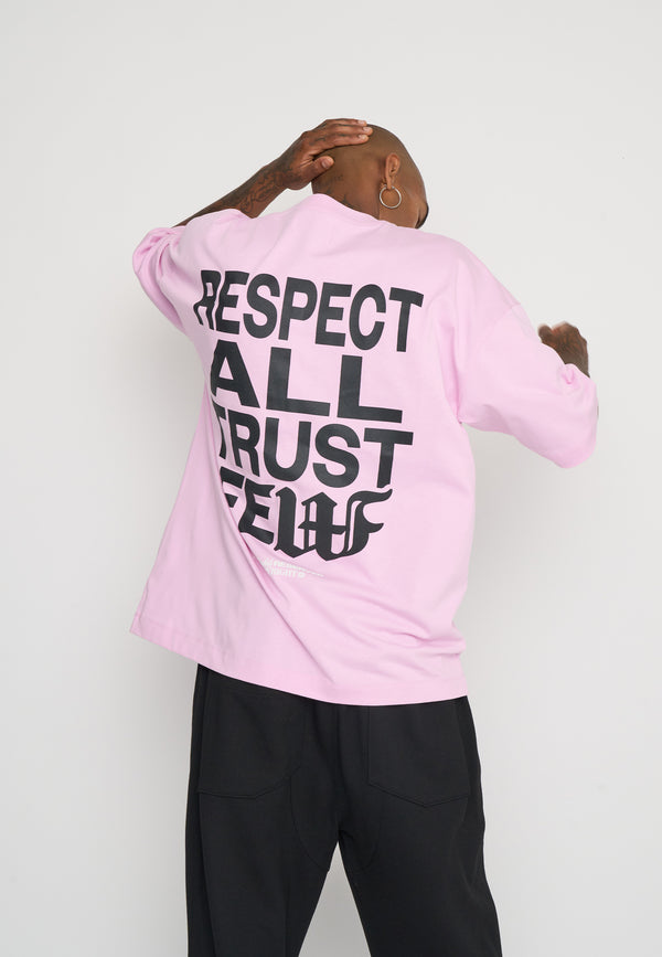 Multiply Spparel Oversize T-Shirt RESPECT Pink Lavender