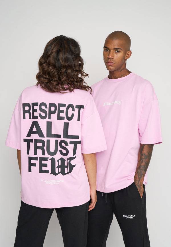 Multiply Spparel Oversize T-Shirt RESPECT Pink Lavender