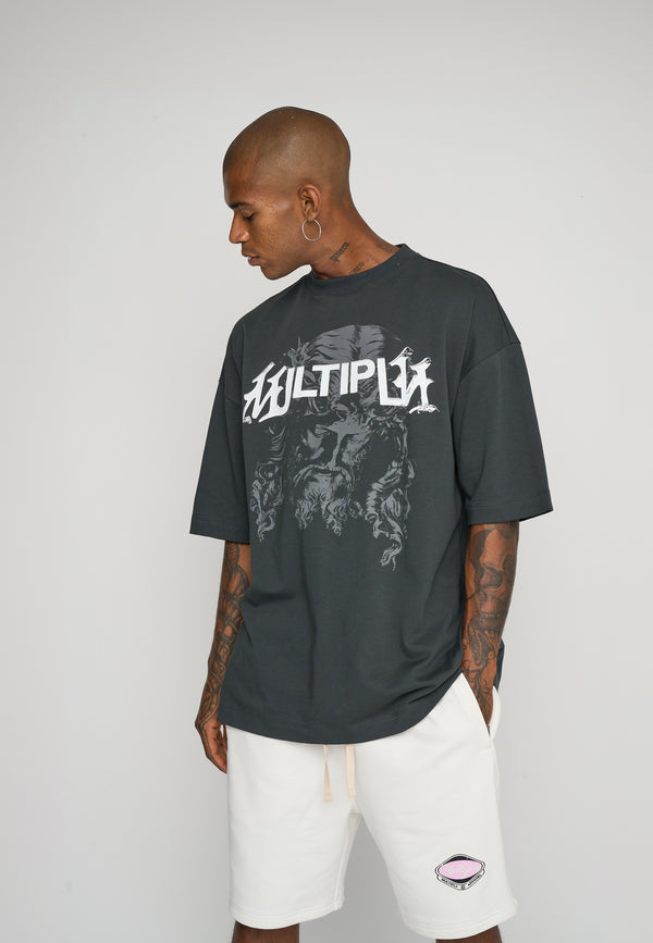 Multiply Spparel Oversize T-Shirt SACRED Black Soda