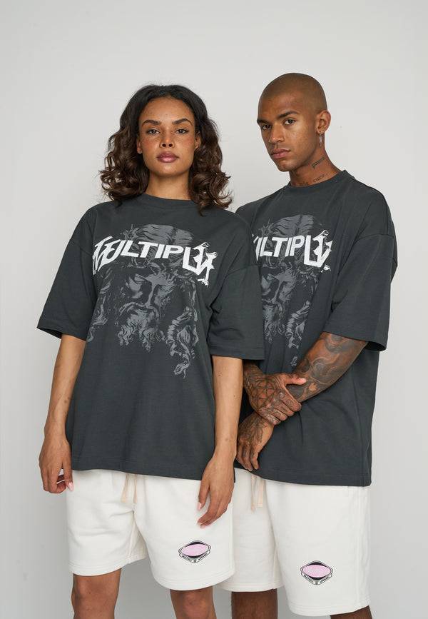 Multiply Spparel Oversize T-Shirt SACRED Black Soda