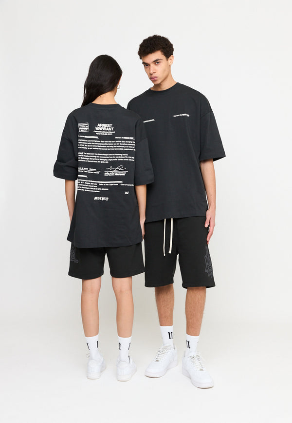 Multiply Spparel Oversize T-Shirt SLANDER Black Soda Washed