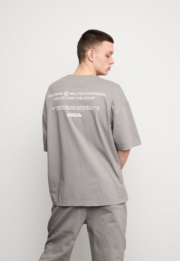 Multiply Spparel Oversize T-Shirt SUMMER HEAT Moon Mist