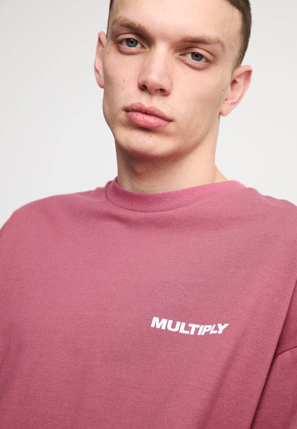 Multiply Spparel Oversize T-Shirt TAKE OFF Rose Wine