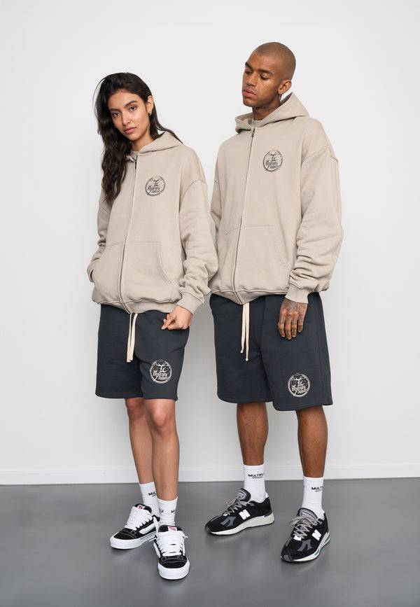 Multiply Spparel Oversize Zip Hoodie ANTIQUE Vintage Khaki