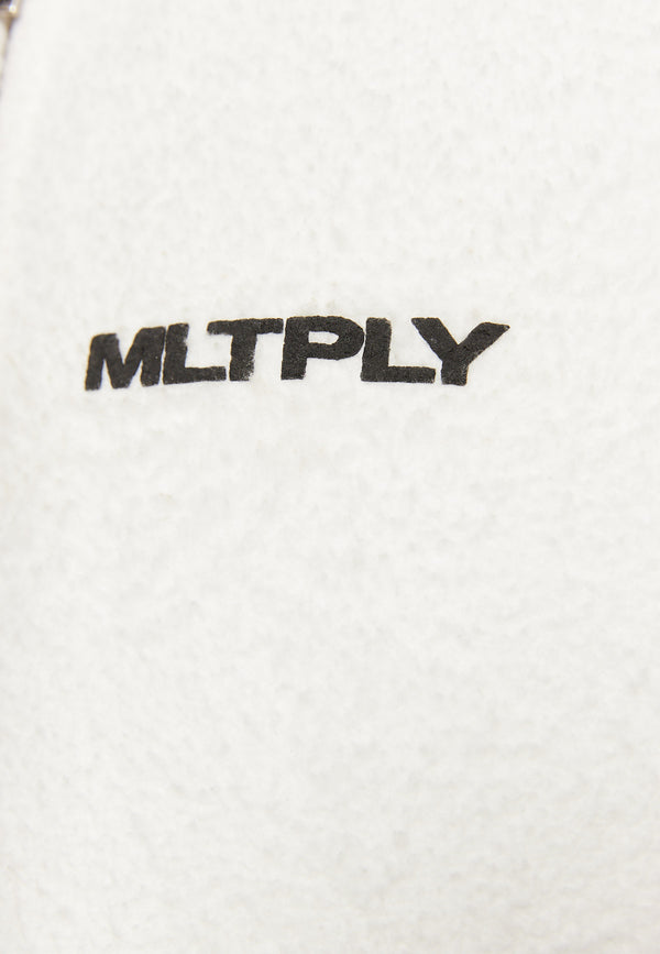 Multiply Spparel Oversize Zip Hoodie BRUSHED Off White