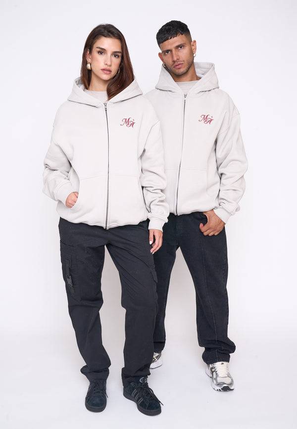 Multiply Spparel Oversize Zip Hoodie COMPETITION Dove
