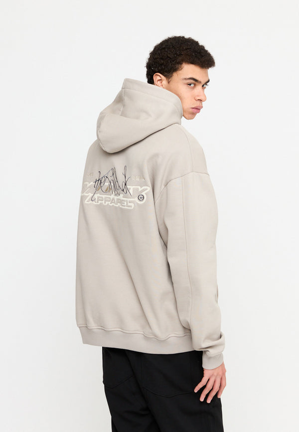 Multiply Spparel Oversize Zip Hoodie FRIENDLESS String