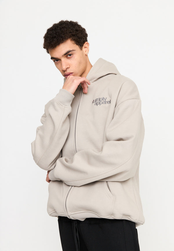 Multiply Spparel Oversize Zip Hoodie FRIENDLESS String