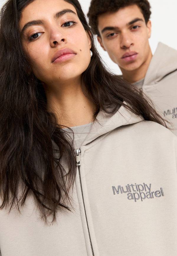 Multiply Spparel Oversize Zip Hoodie FRIENDLESS String