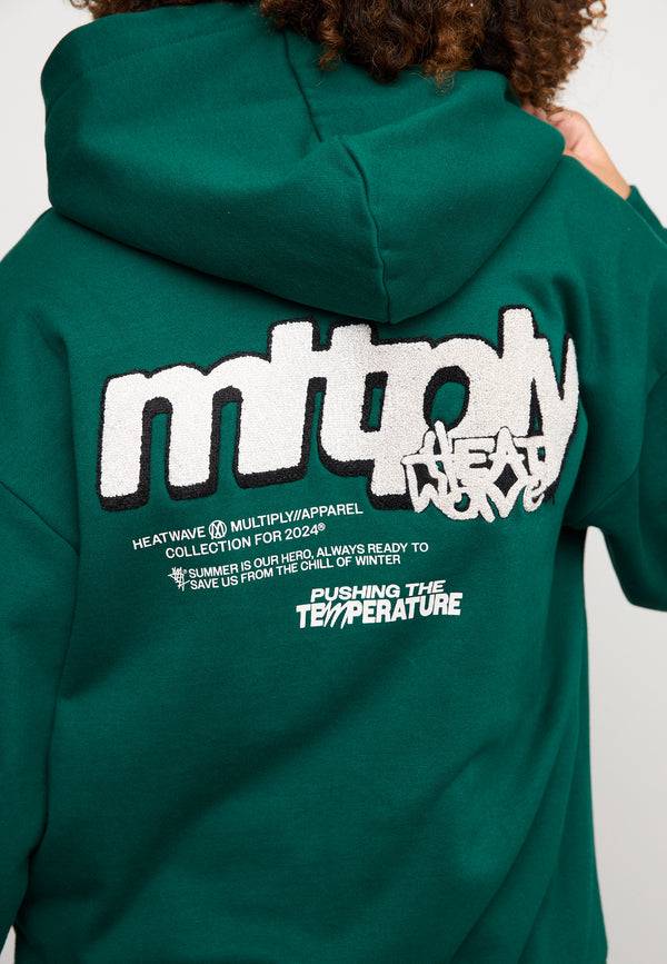 Multiply Spparel Oversize Zip Hoodie HEAT Botanical Garden