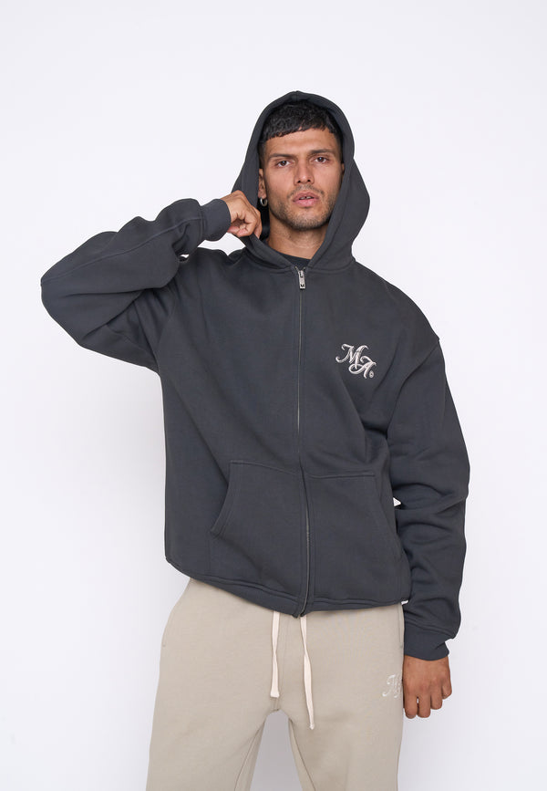 Multiply Spparel Oversize Zip Hoodie HERO Black Soda