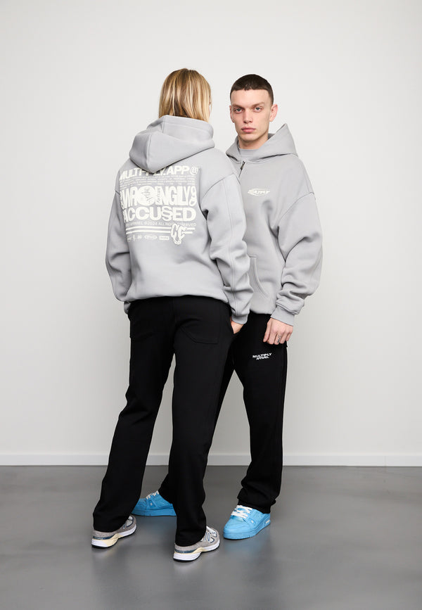 Multiply Spparel Oversize Zip Hoodie LAW Ultimate Grey