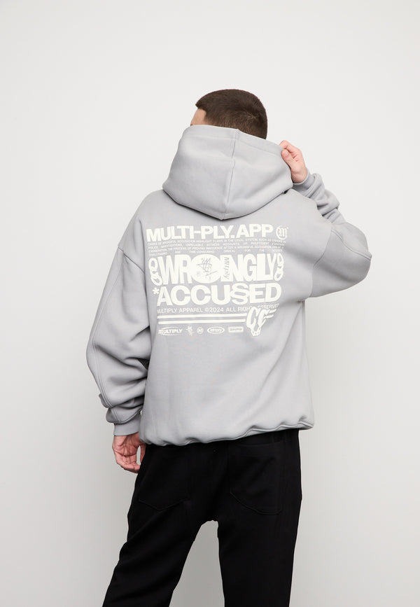 Multiply Spparel Oversize Zip Hoodie LAW Ultimate Grey