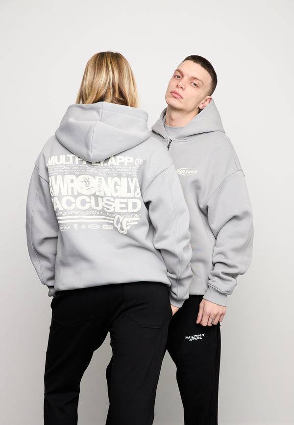 Multiply Spparel Oversize Zip Hoodie LAW Ultimate Grey