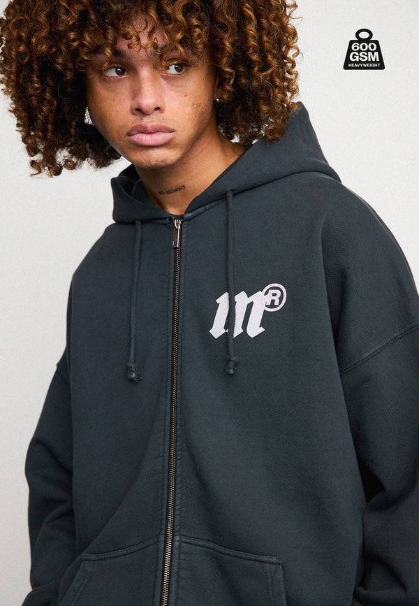 Multiply Spparel Oversize Zip Hoodie MASSIVE Black Soda