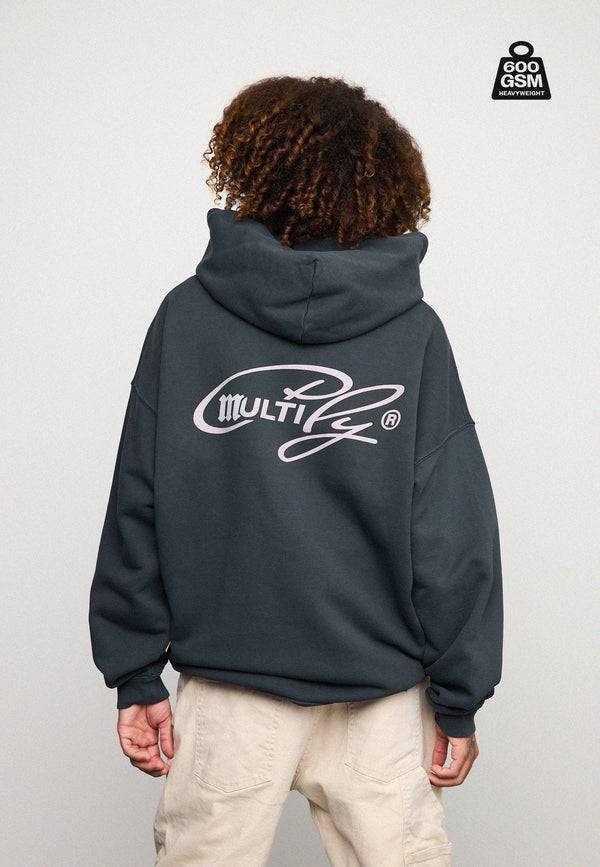 Multiply Spparel Oversize Zip Hoodie MASSIVE Black Soda