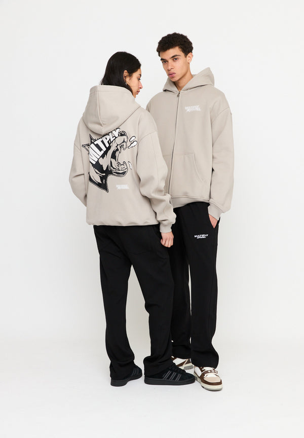Multiply Spparel Oversize Zip Hoodie MISSING String